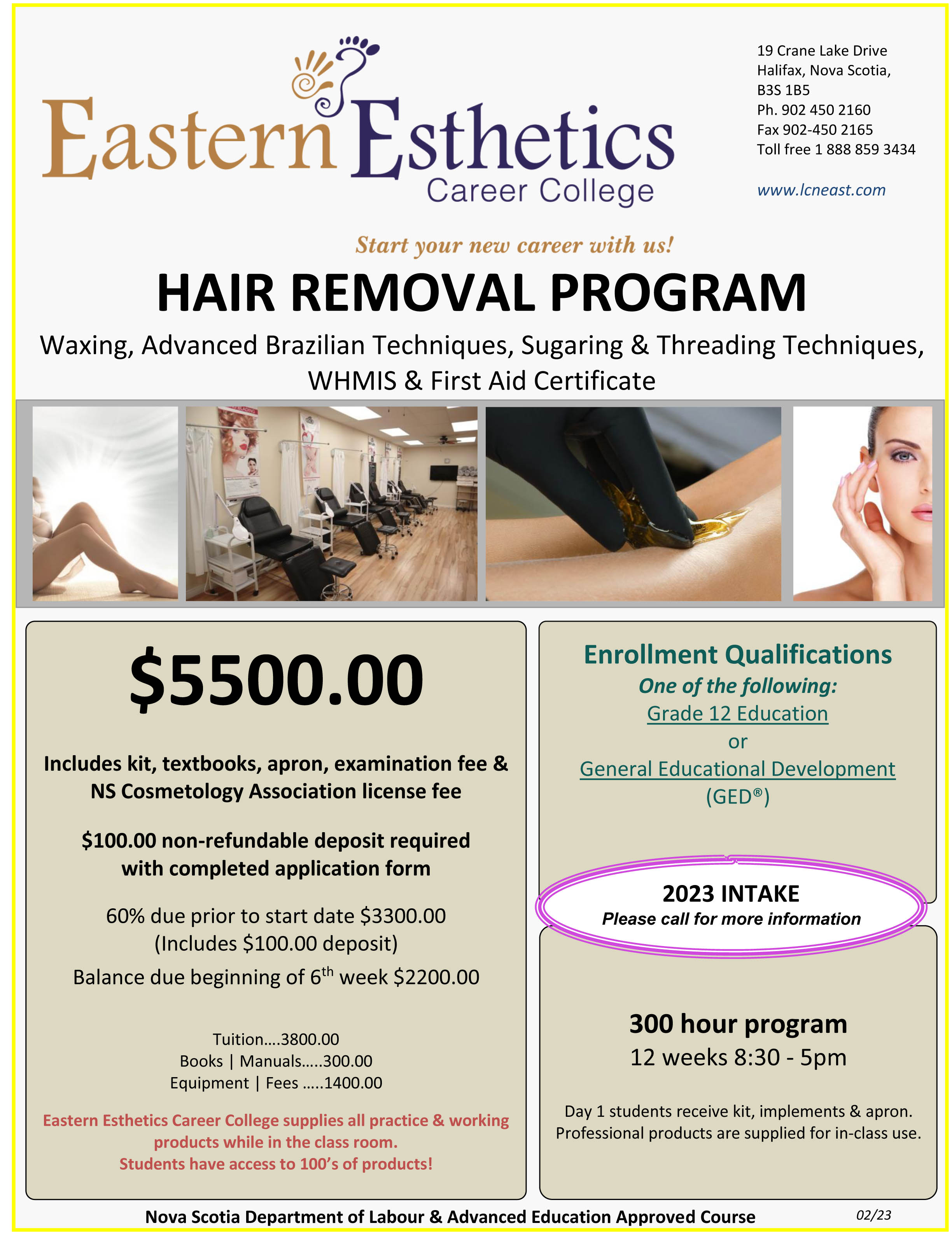 2023 EECC flyer hair removal program February
