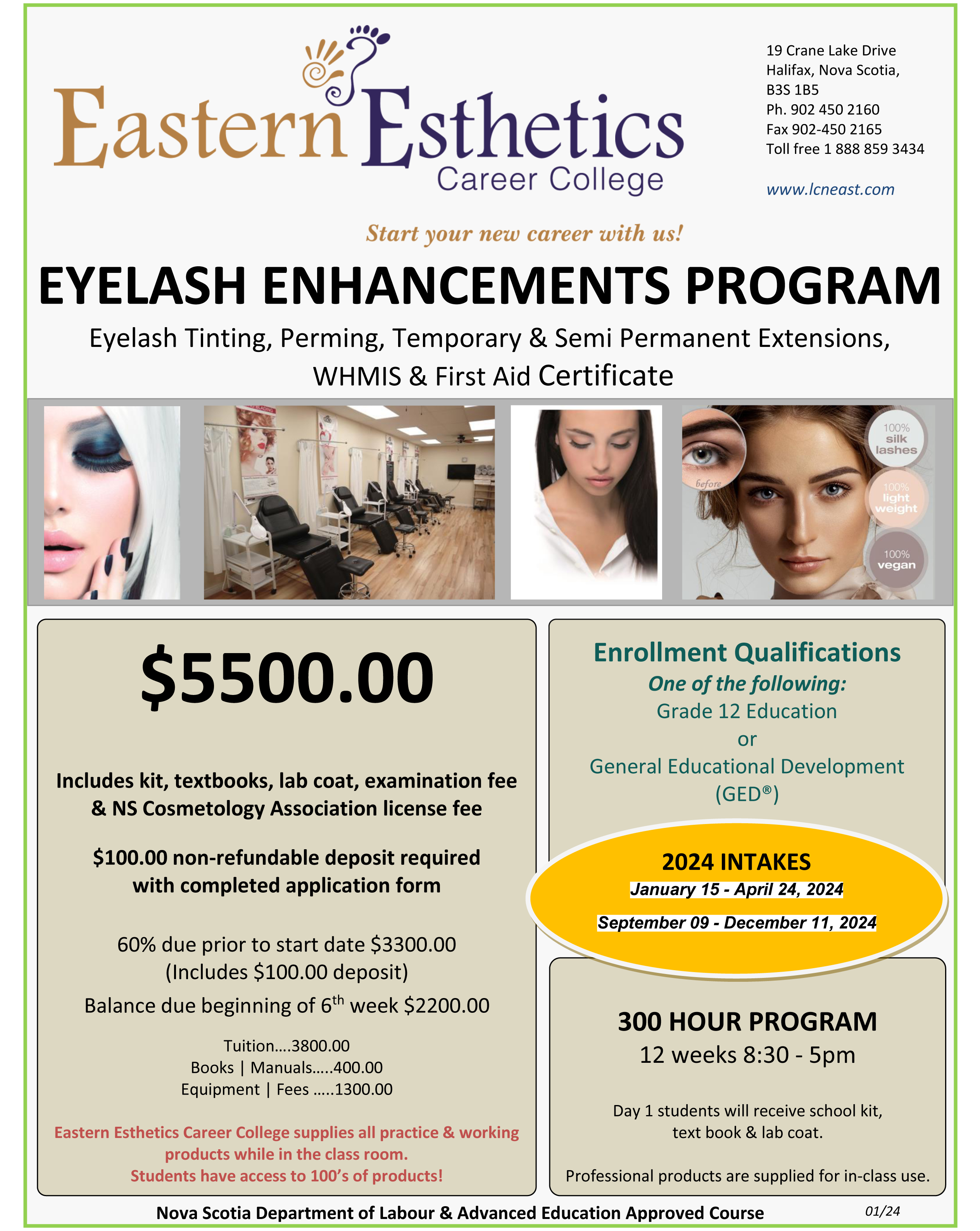 2023 EECC flyer Eyelash Enhancements program MAY