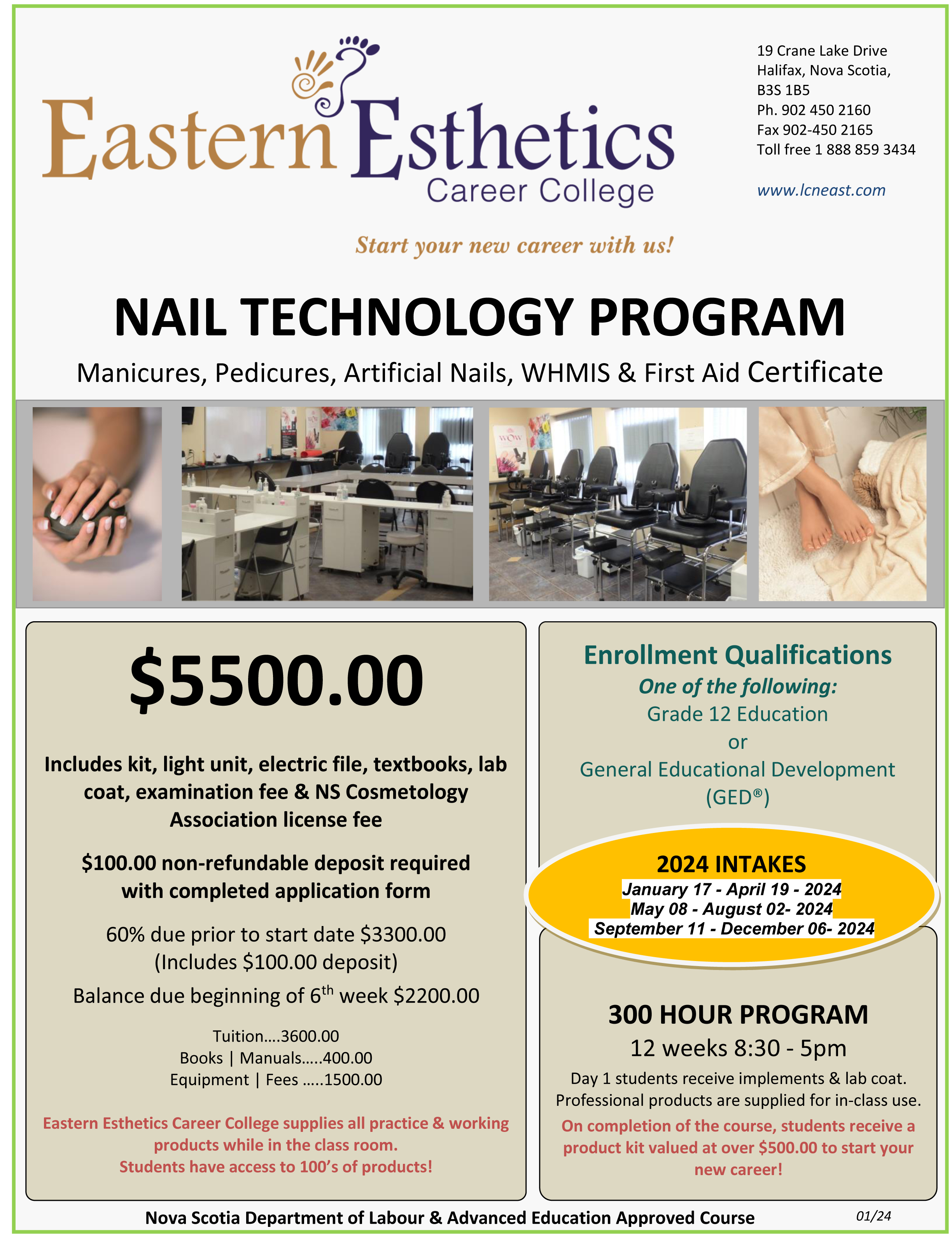 2023 EECC flyer nail tech program January updated